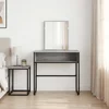 vidaXL Toaletna mizica Siva Sonoma 81 x 40 x 131 cm Inženirski les