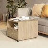 Den Klubska mizica sonoma hrast 55x55x40 cm konstruiran les