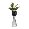Metalna saksija LOFT 56x20 cm crna