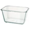 IKEA 365+ Posuda za hranu, pravougaono/staklo, 1.8 l