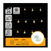 Aigostar - LED spoljna božićna girlanda 25xLED/8 funkcija 3xAA 2,5m IP44 topla bela zvezde