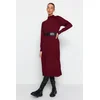 Trendyol Modest Ženska haljina Tctaw24Eb00030, Ljubičasta