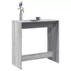 Vidaxl vidaXL Barska miza, siva, hrast sonoma, 102x50x103,5 cm