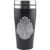 Čaša Paladone Harry Potter - Hogwarts - Travel Mug With Metal Badge