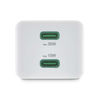HAMA Kucni Punjac PD/Qualcomm 2xUSB-C, 35W Beli 201694