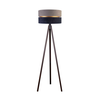 Duolla - Podna lampa DUO 1xE27/60W/230V prečnika 44 cm siva/plava/wenge