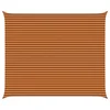 Vidaxl Sončno platno Oranžna in Rjava 6 x 5 m 100% poliester Oxford