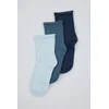 Trendyol 3-Pack Multi Color Cotton Knitted Socket Socks
