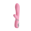 Pretty Love Thomas Zeka vibrator, Silikonski, 7 modova vibracije, 20.5 cm, Roze