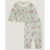 Monsoon Children Komplet dukserica i pantalone za decu, Zeleno-roze