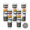IsolBau Sanitarni silikon siv Sanitär Silikon 5 x 300ml