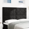 Vidaxl LED vzglavnik Diamond Blocks v črni barvi, 144 cm, iz žameta