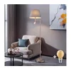 BRILAGI - LED Stojeća lampa CERIA 1xE27/60W/230V + LED/2,1W matni hrom/siva