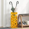 vidaXL Stojalo za dežnik Gorčična 15,5 x 15,5 x 49 cm Jeklo