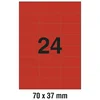ETIKETE ILK 70X37MM PK100L ZWECKFORM 3448 CRVENE