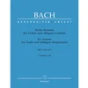BACH J.S.:SIX SONATAS FOR VIOLIN AND OBBLIGATO HARPSICHORD  VOL.1