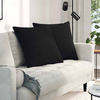 Jastučići za sofu 2 pcs Crna 60 x 60 cm tkanina