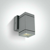 ZIDNA SVJETILJKA 1xGU10/35W/230V/IP54 SIVA