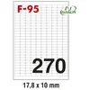 ETIKETE ILK 17,8X10MM ODLJEPLJIVE PK100L FORNAX F-95