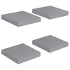 Plutajuće zidne police 4 kom sive 23 x 23,5 x 3,8 cm MDF