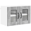 Vidaxl Stenski stekleni omarica LUCCA Betonsko siva 60 x 31 x 40 cm