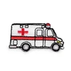 Tovornjak za likanje, traktor, bager, vlak, mešalnik - bela ambulanta