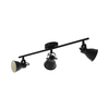 Eglo Seras 2 spot/3, led, gu10, 3x3,3w, 3x240lm, crna/čelik