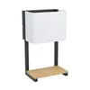 Eglo Galdakao zidna/led, 5,4w, 540lm, crna/drvo/bela/tekstil s policom