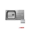 Livinox Ugradna sudopera LivEC198, Dekor, 78x43,5cm, Sifon o90, Hrom