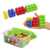 Kocke za decu KOCKE DEČIJE OSNOVNE set 72 kom. Kutija - 4 vrste kocki u setu - širine kocki 4.5cm