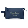 PEPE JEANS ARWYN prazna pernica sa 3 pregrade - teget