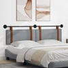 vidaXL Visoki naslon za glavo Svetlo siva 180 x 40 cm Konstruiran les
