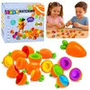 slomart Leseni sortirnik korenčkov LEAN TOYS za učenje oblik in barv (12 kosov)