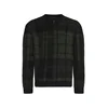 Barbour Pulover Hunham temno modra/oliva/črna
