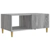 vidaXL Klubska miza Siva Sonoma 90 x 50 x 40 cm Inženirski les
