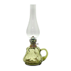 Petrolejska lampa TEREZA 34 cm, velika, zelena boje šume, krakelirana