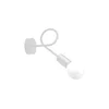 Sollux SL.1430 - Zidna lampa LOOP 1xE27/15W/230V bela