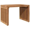 Vidaxl Vrtna stranska miza Rjava 50 x 32,5 x 35 cm Trden tikov les
