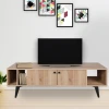 Hanah Home TV Komoda Sidney, 150x40x50 cm, Hrast-Crna