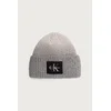 Calvin Klein beanie kapa ženska z dodatkom volne