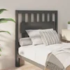 Vidaxl Posteljno vzglavje sivo 95,5x4x100 cm trdna borovina