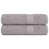 Vidaxl Kopalne brisače FROGN 2 kosa sive 100x150 cm 360 g/m2