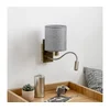 Brilagi - LED zidna svetiljka NUBILA 1xE27/25W/230V + LED/3W mesing/siva