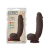 Dildo Sensualism, 21cm, Braon