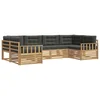 Set vanjskih sofa s jastukom 6 pcs Bijela i antracit