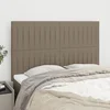 Uzglavlje boje taupe 144x5x118/128 cm tkanina