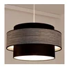 Luster na sajli GRACE 1xE27/60W/230V, prečnika 40 cm, crna/siva