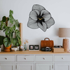 WALLXPERT Azalea Metal Wall Clock APS039 70 Black