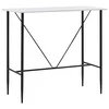 Vidaxl Barska miza bela 120x60x110 cm mediapan