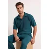 Trendyol Muška majica Tmnss23Po00020, Zelena